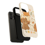 Forest Friends iPhone Case — Fox, Bear & Bunny Design. with MagSafe  Shamo's