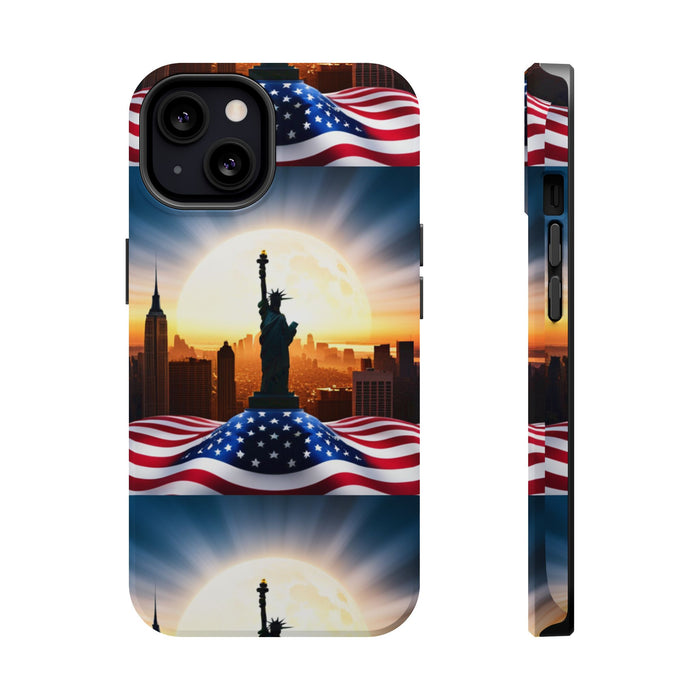 MagSafe American Flag Tough Phone Case: Show Your Patriotism in Style