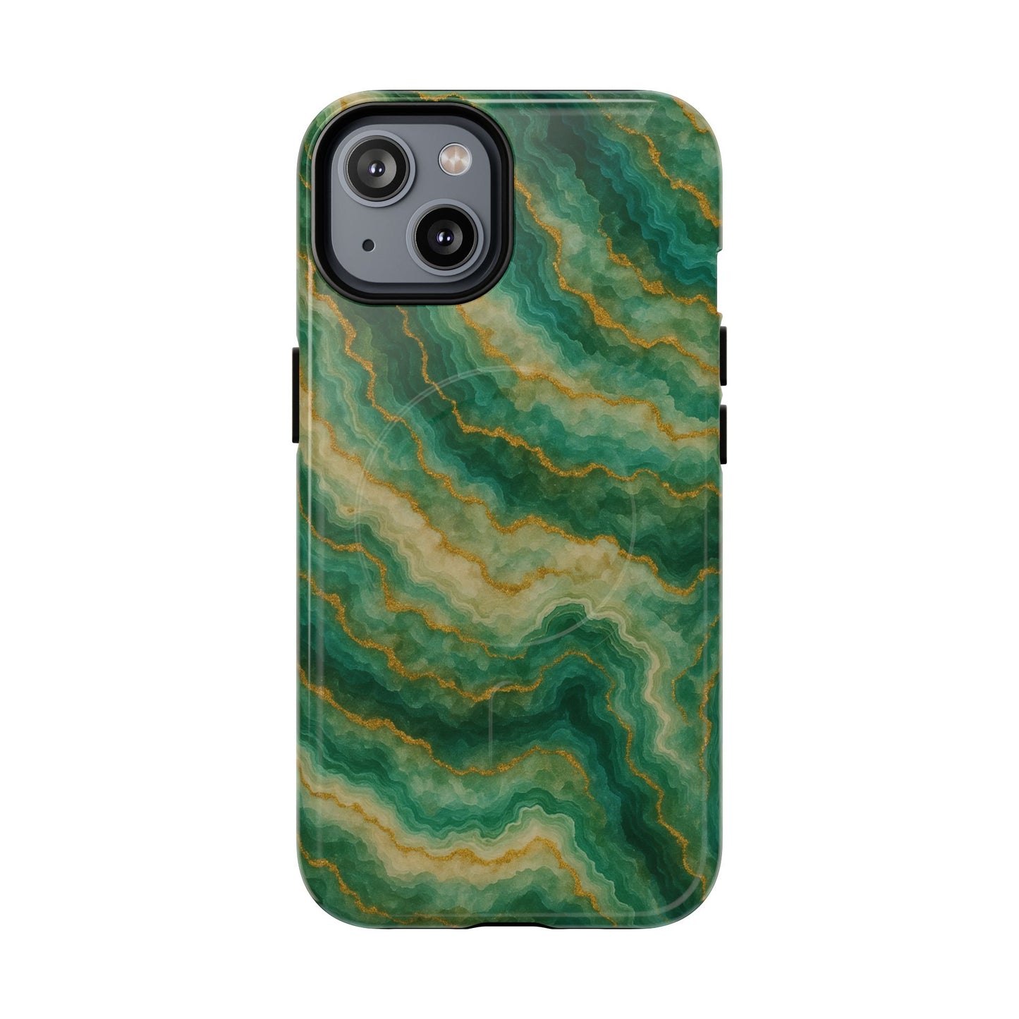 Green Marble iPhone Case with MagSafe - Shamo's