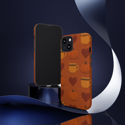 Fall Pumpkin & Coffee iPhone Case