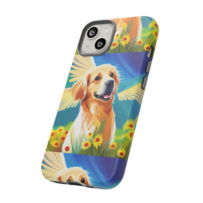 Tough Cases Golden Retriever with Wings Phone case