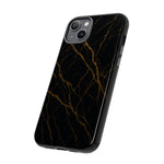 Black Marble Tough iPhone Case  Shamo's