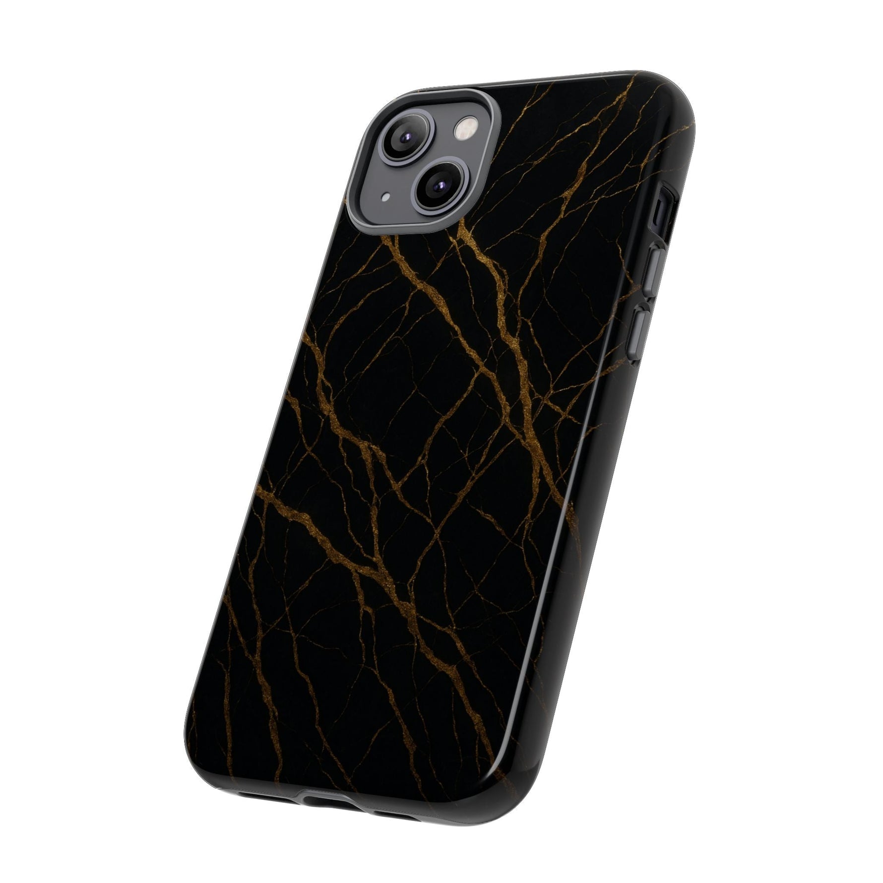 Black Marble Tough iPhone Case  Shamo's
