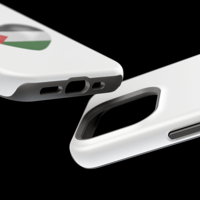 MagSafe Tough Cases with Palestinian flag in heart shape