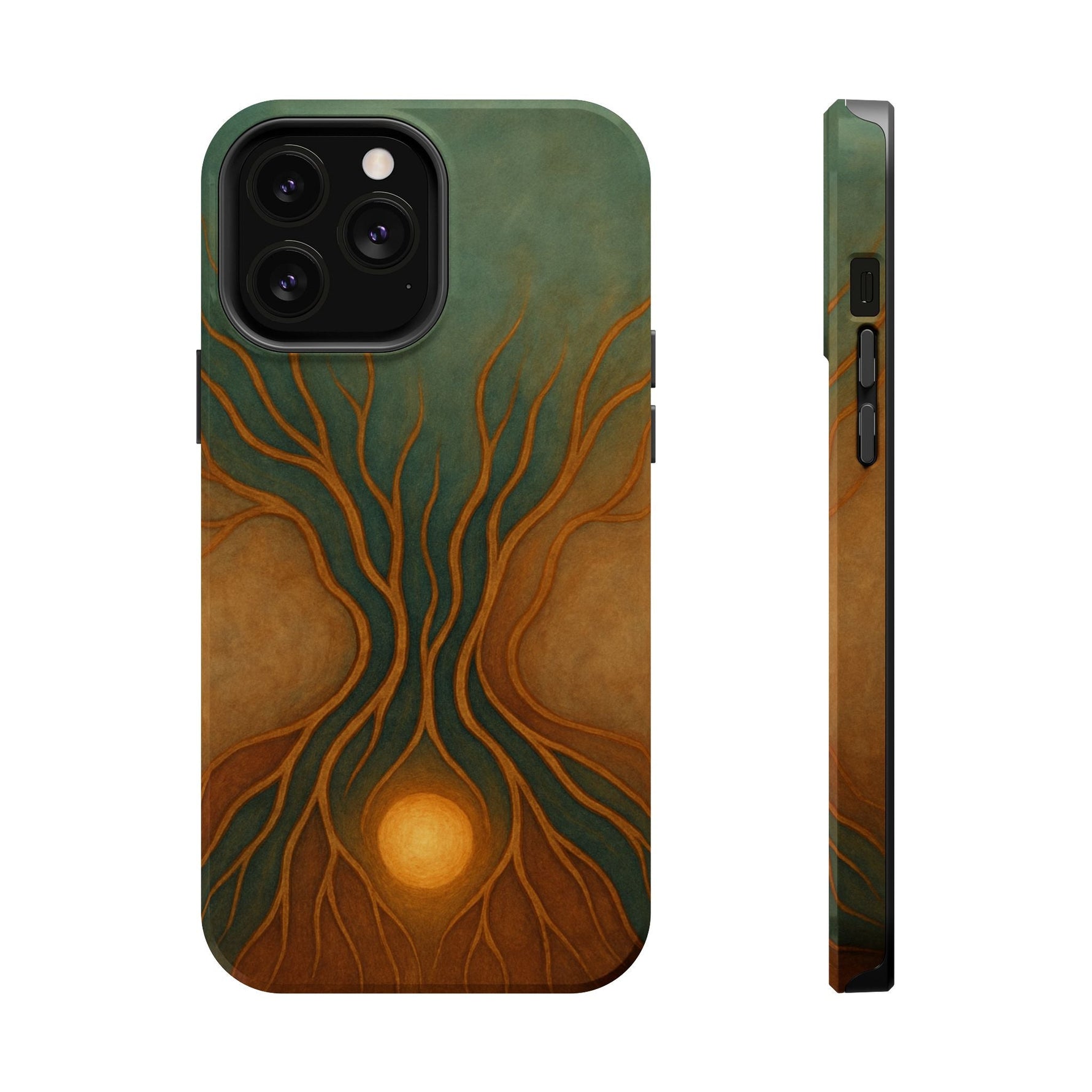 Abstract Tree of Life Design Golden Origin iPhone Case | MagSafe Compatible  Shamo's iPhone 13 Pro Max / Glossy