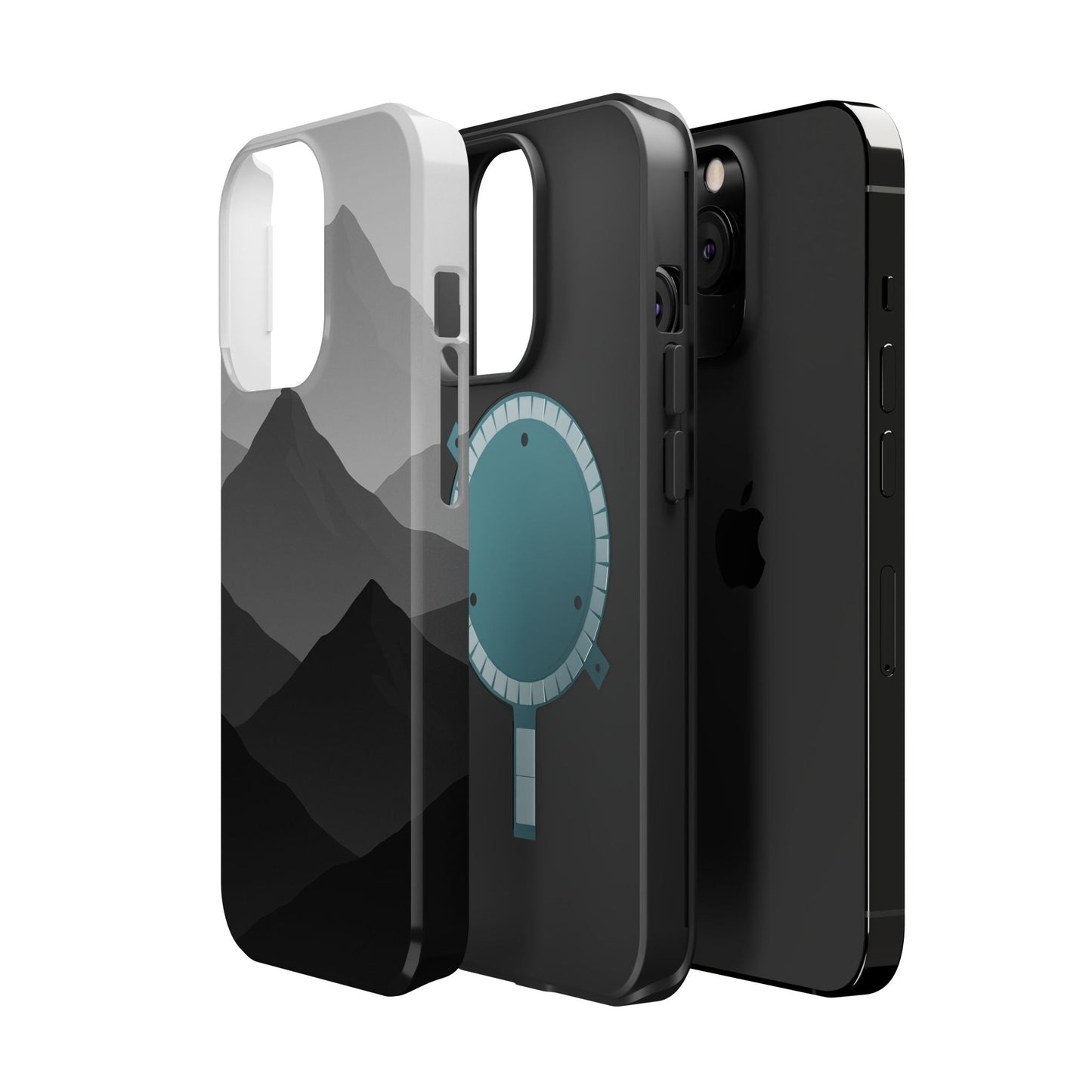 Monochrome Mountain Design iPhone Case | MagSafe  Shamo's