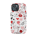 Love Doodle Tough iPhone Case (MagSafe compatible)  Shamo's iPhone 15 / Matte