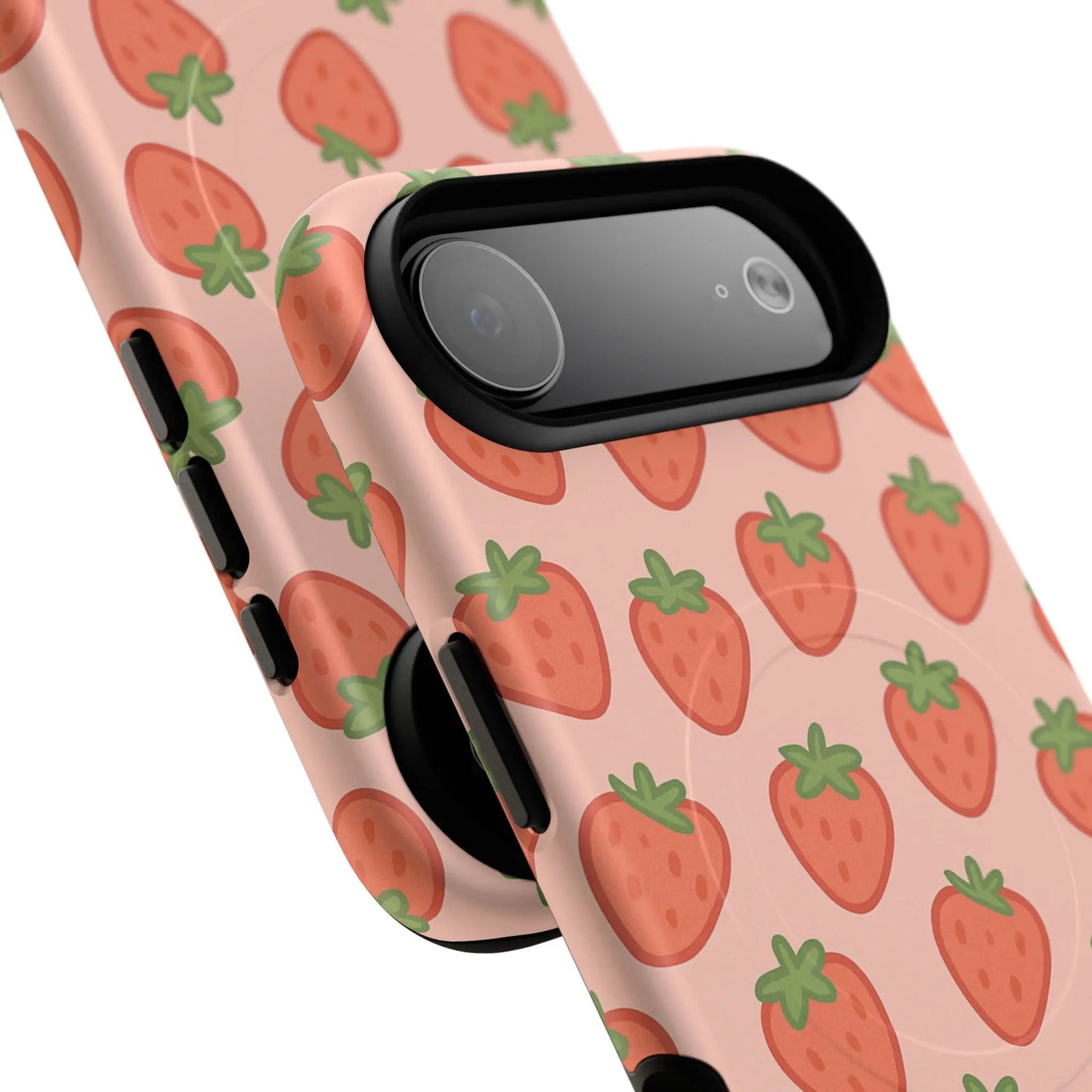 Strawberry Pattern Magnetic Phone Case | Berry Sweet Love - Shamo's