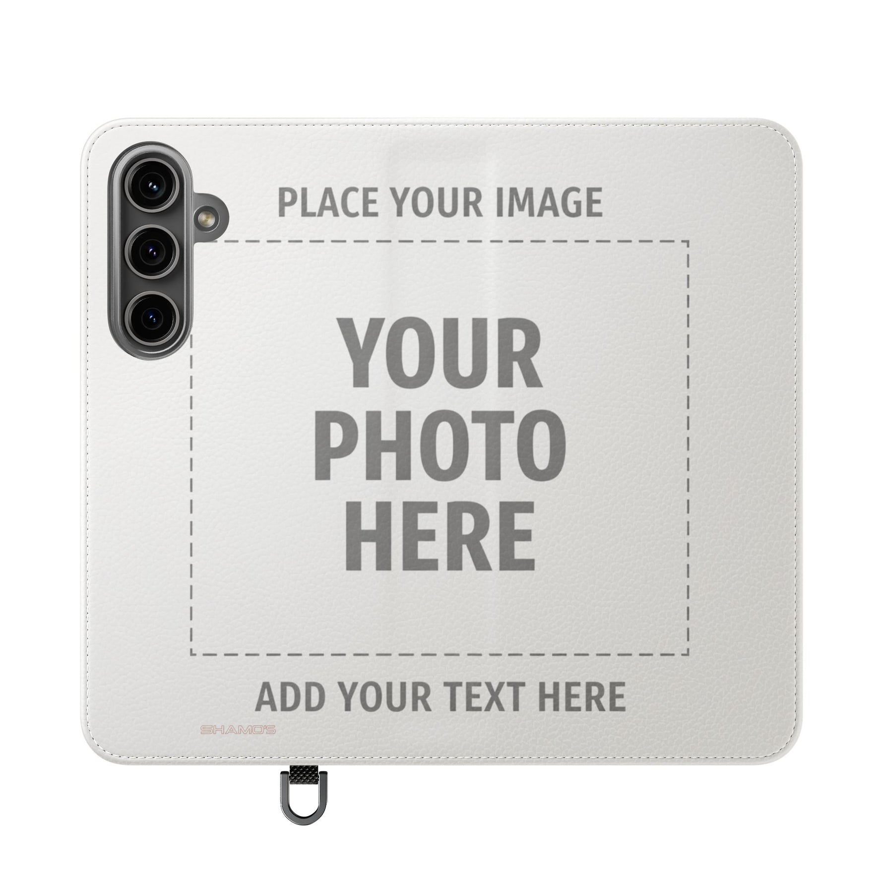 Personalized Flip Wallet Phone Case – Custom Photo & Text Wallet Cover