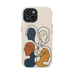 "Connected Lines" Minimalist iPhone Case — MagSafe, Magnetic Impact-Resistant  Shamo's iPhone 15 / Matte