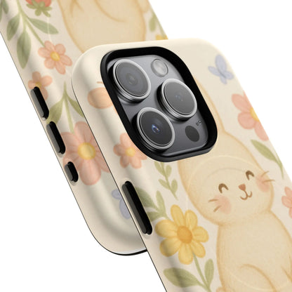 Fluffy Bunny Garden iPhone Case with MagSafe - Shamo's