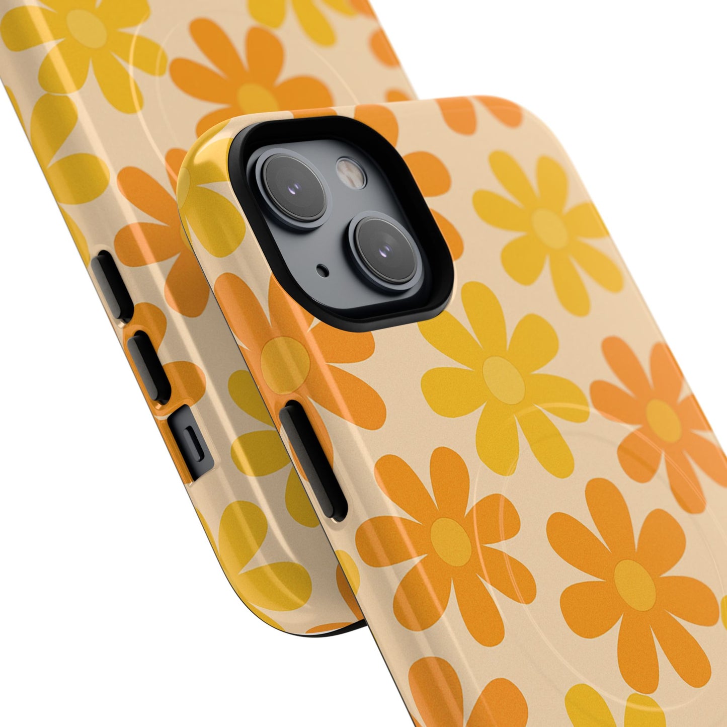 Retro Daisies Pattern iPhone Case | MagSafe
