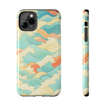 Ocean Wave Tough Phone Case — Pastel Retro Surf Pattern  Shamo's iPhone 11 Pro Max