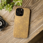 Golden Snowflake Holiday iPhone Case  Shamo's