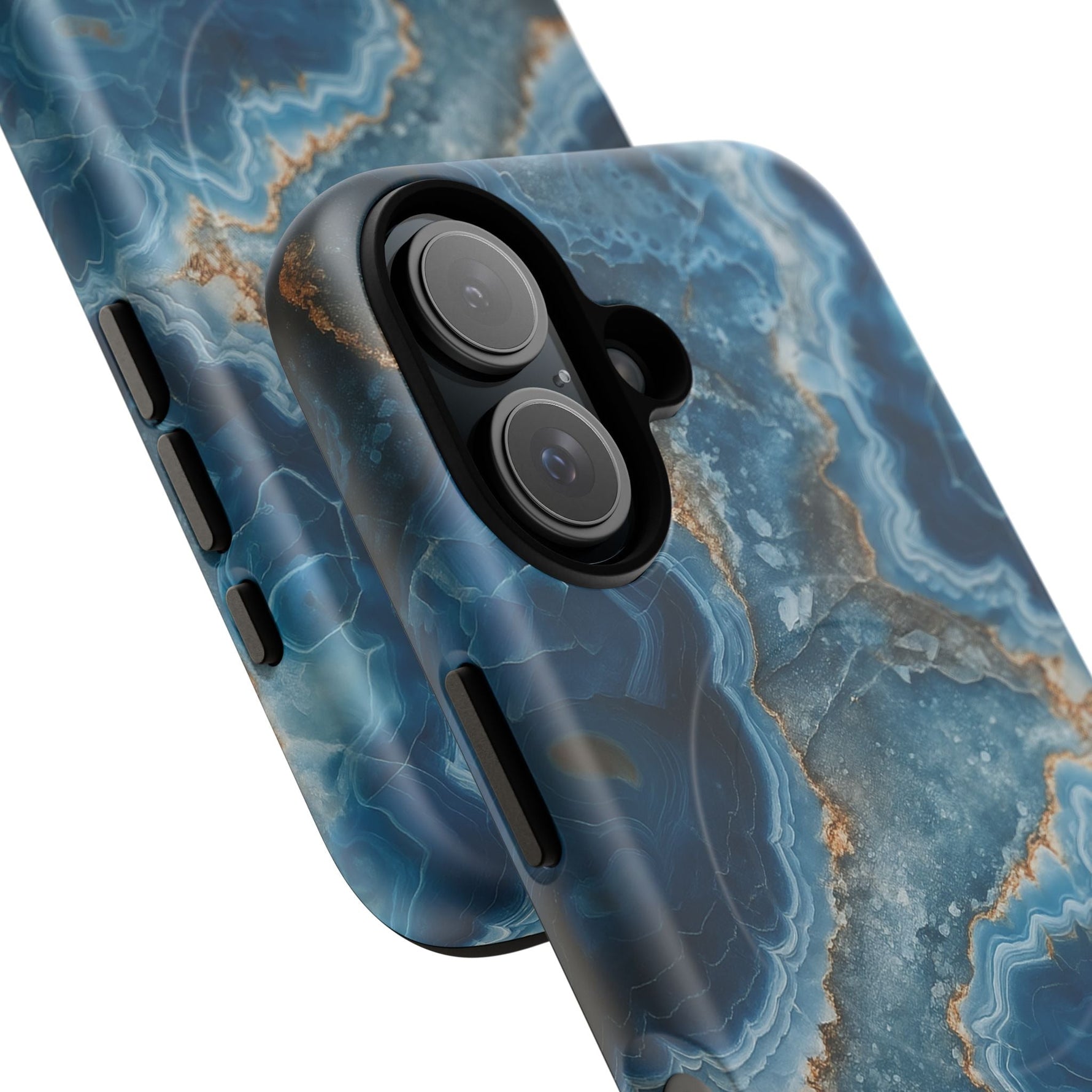 Blue Agate Marble iPhone Case —with MagSafe  Shamo's