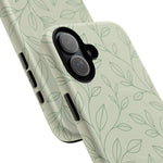Sage Botanical Leaves Floral iPhone Case | MagSafe - Shamo's