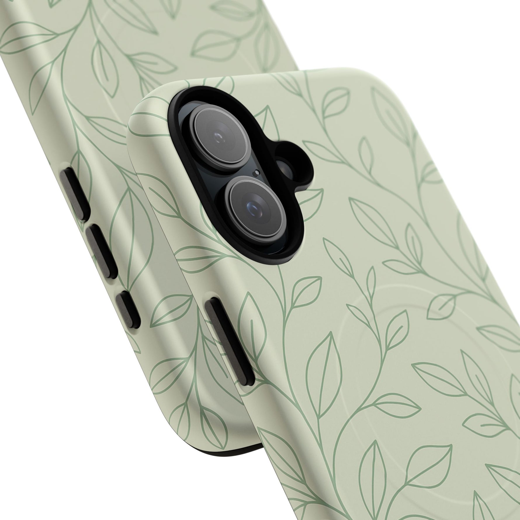 Sage Botanical Leaves Floral iPhone Case | MagSafe - Shamo's