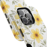 Yellow Flowers Summer Floral Magnetic Impact-Resistant iPhone Case with MagSafe Compatibility - iPhone 17 / Glossy - Shamo's