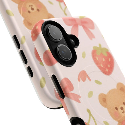 Teddy Berry Basket Friends iPhone Case with MagSafe  Shamo's