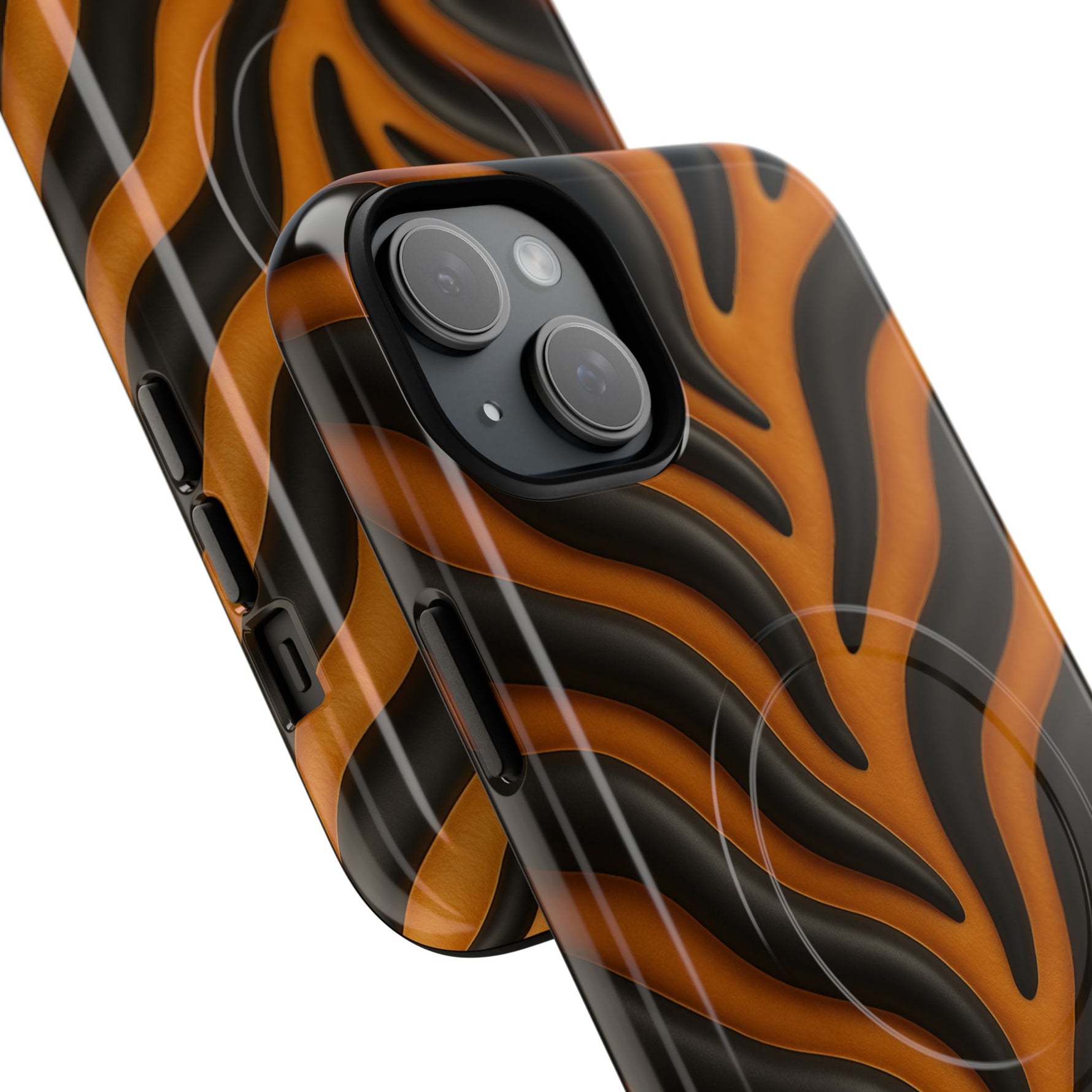 Fierce Tiger Striped iPhone Case - Works with MagSafe - Shamo's
