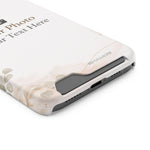 Funda para teléfono personalizable con tarjetero | Añade tu propia foto y texto