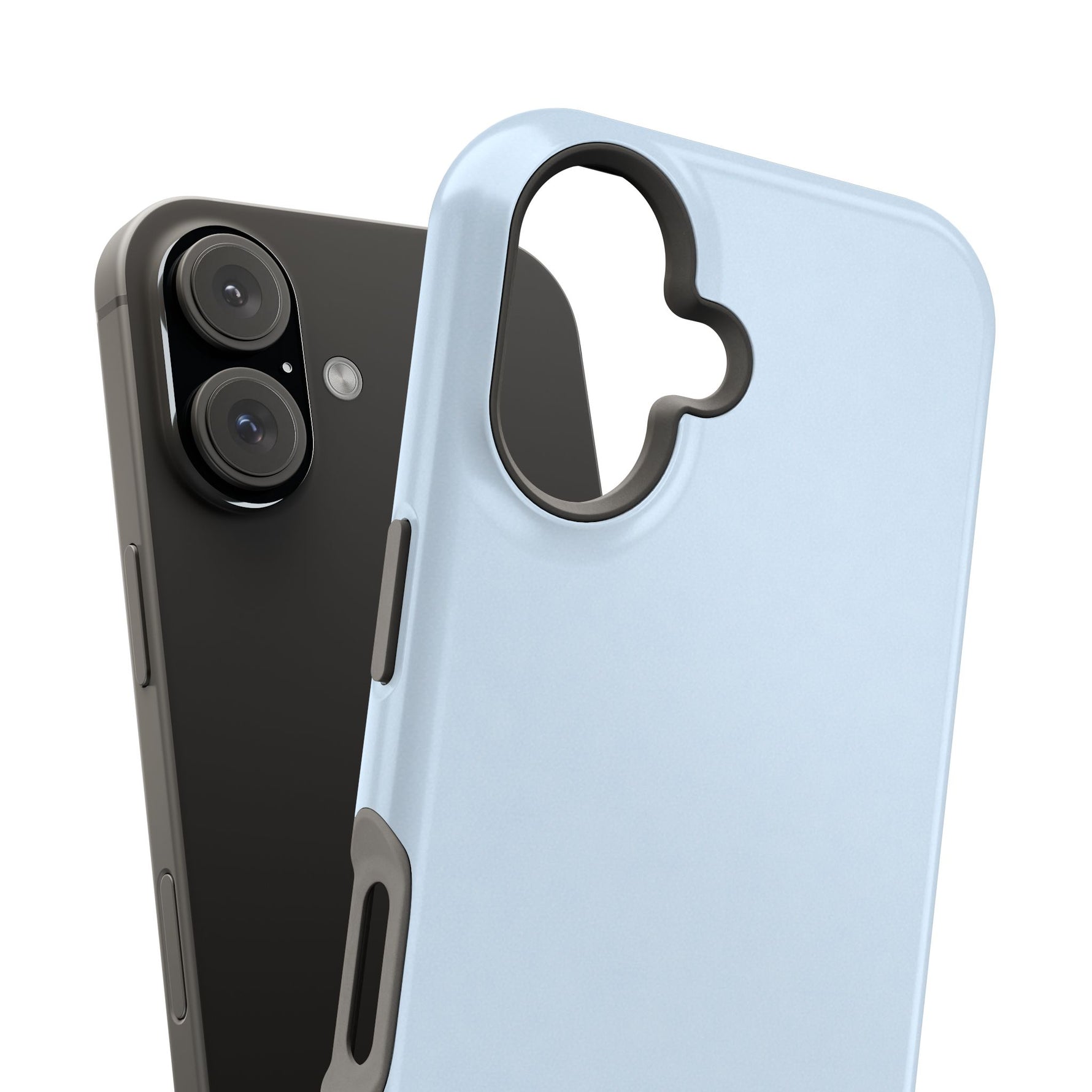 Cloud Blue Solid Color MagSafe Compatible Impact-Resistant iPhone Case