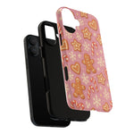 Pink Gingerbread Holiday iPhone Case with MagSafe compatibility  Shamo's