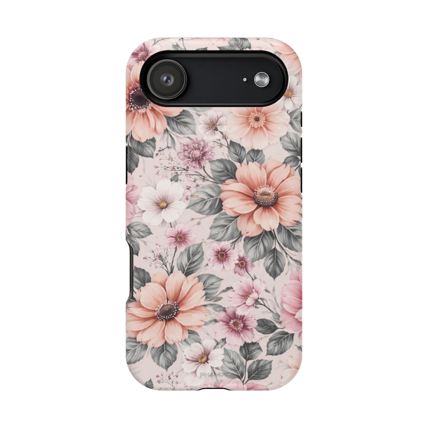 Floral Impact-Resistant Magnetic Phone Case