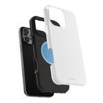 White Solid Color MagSafe Compatible Impact-Resistant Phone Case