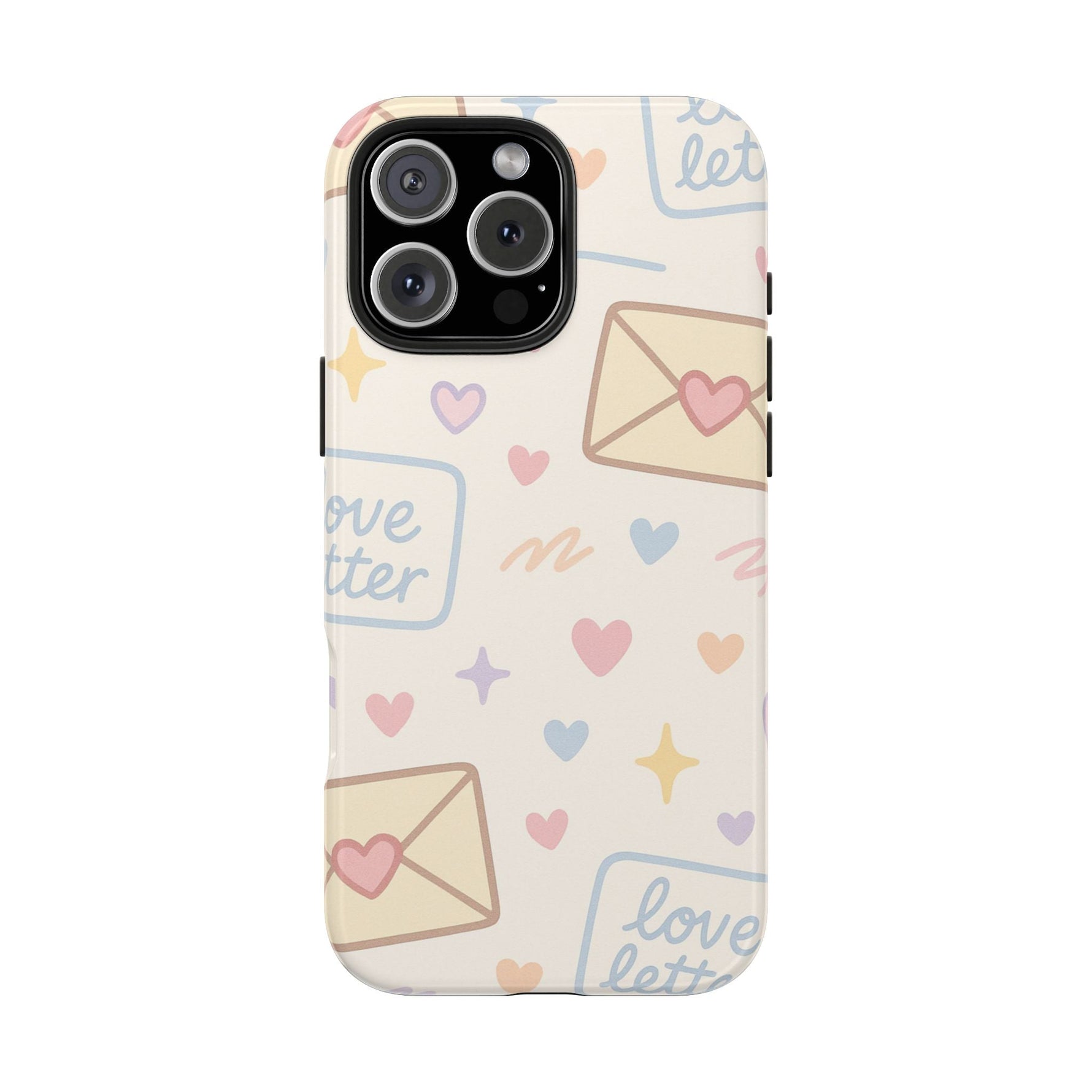Pastel Love Letter Hearts Impact Phone Case  Shamo's iPhone 16 Pro Max