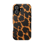Leopard Print Impact-Resistant iPhone Case with MagSafe Compatibility  Shamo's iPhone 16 / Matte