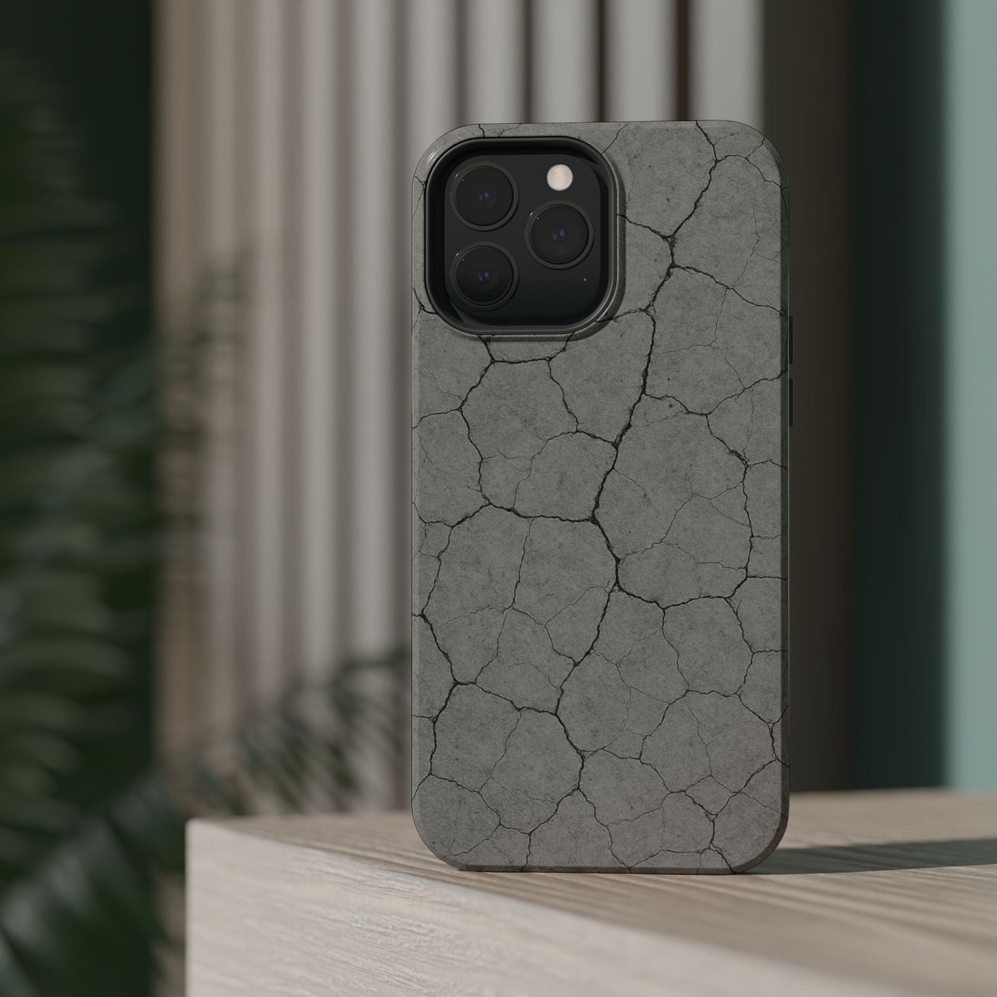 Cracked Concrete Texture iPhone Case with MagSafe compatibility  Shamo's