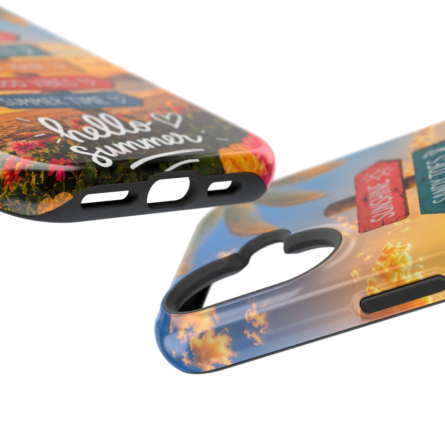 Hello Summer Phone Case — Tropical Beach MagSafe Impact-Resistant Case