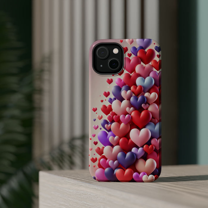 Shamo's Phone Case | MagSafe Compatible | Love Hearts Theme for iPhone 17 and more