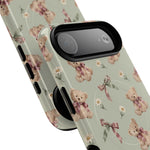 Funda para iPhone con lazo y osito de peluche con MagSafe