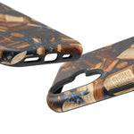 Vintage Books & Graduation Caps MagSafe Phone Case, Impact-Resistant Graduation Gift - iPhone 17 / Glossy - Shamo's