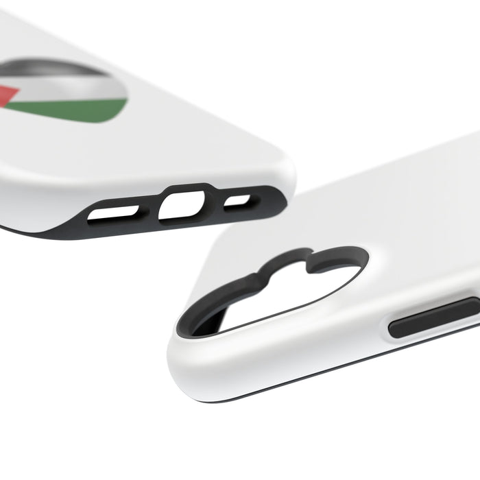 MagSafe Tough Cases with Palestinian flag in heart shape