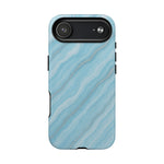 Sky Blue Marble iPhone Case with MagSafe - Shamo's