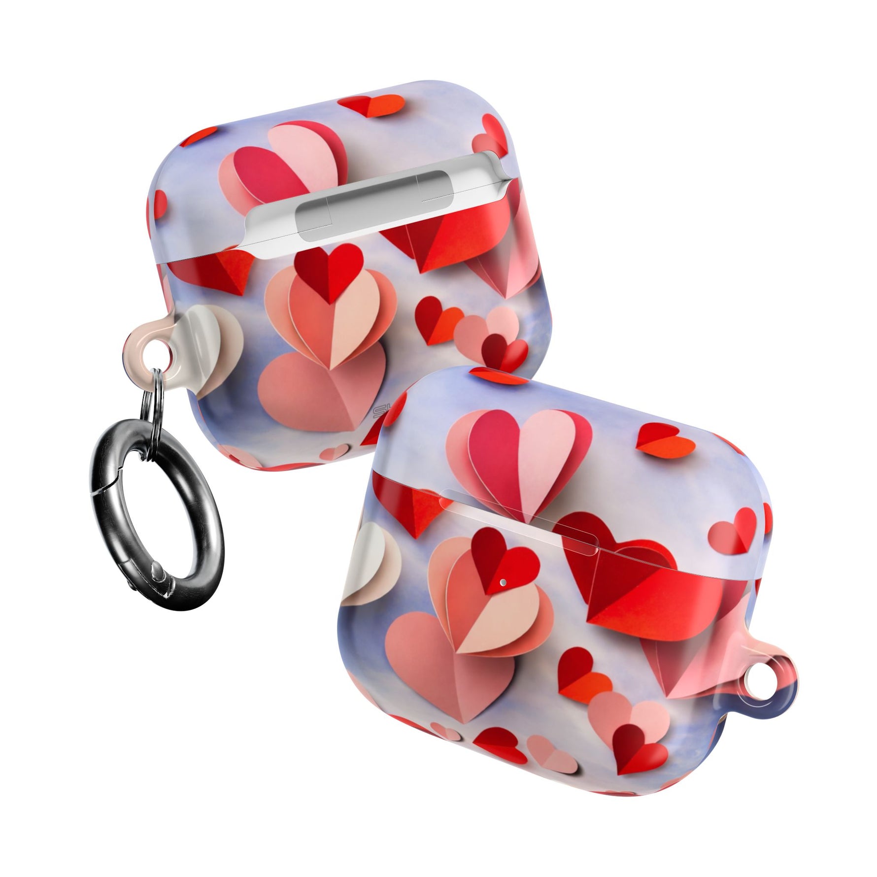 AirPod Case | 3D Paper Hearts Valentine Protective AirPods Case