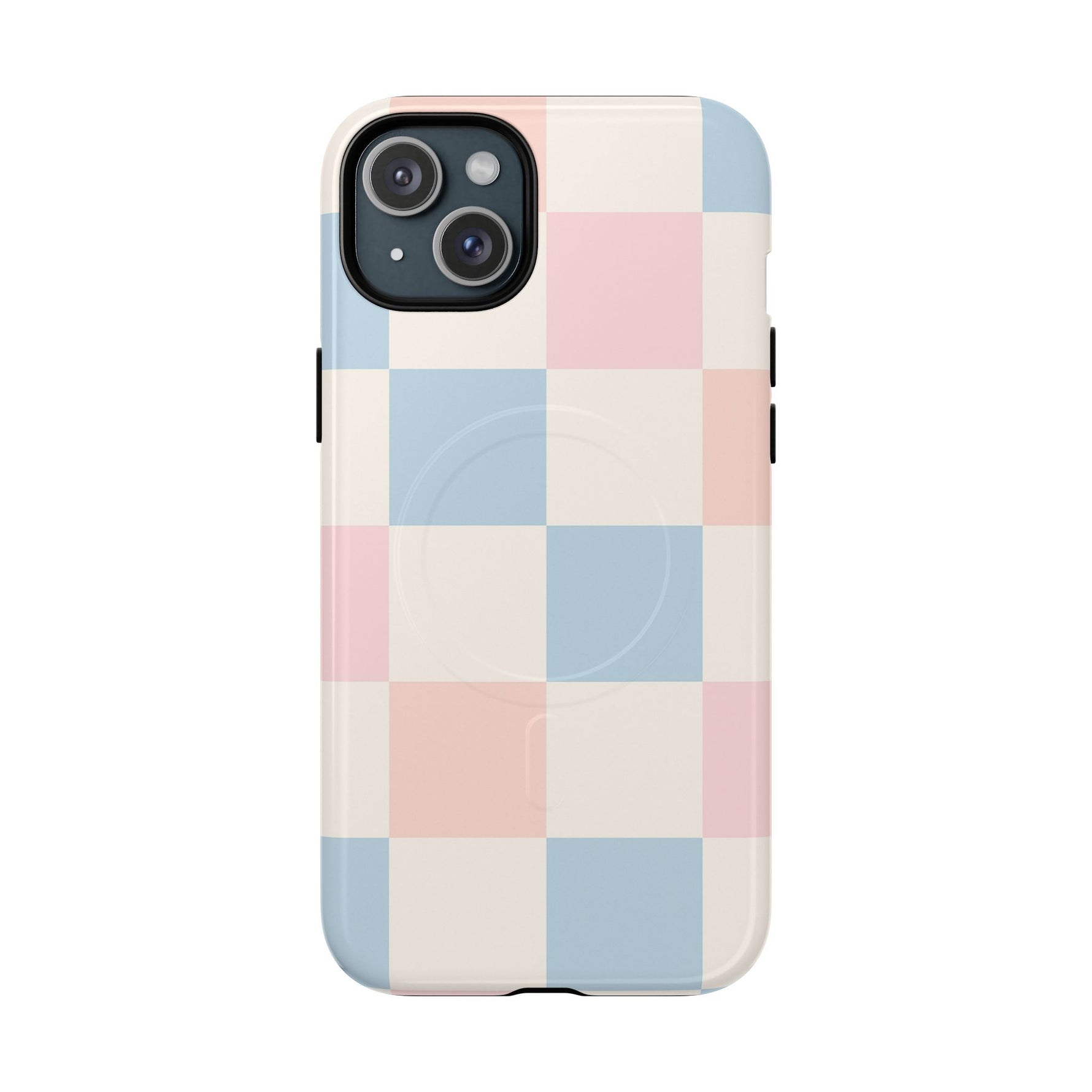 Pastel Checkerboard Pattern iPhone Cases - MagSafe - Shamo's