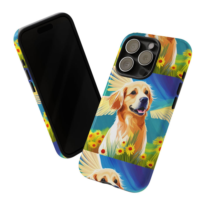 Tough Cases Golden Retriever with Wings Phone case