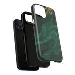 Emerald Marble with Gold Veins iPhone Case | with MagSafe  Shamo's