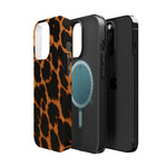 Leopard Print Impact-Resistant iPhone Case with MagSafe Compatibility  Shamo's