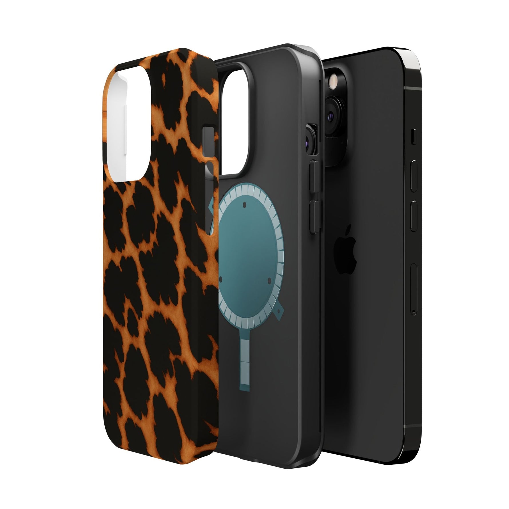 Leopard Print Impact-Resistant iPhone Case with MagSafe Compatibility  Shamo's