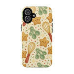 Baking Holiday iPhone Case — Cute Whisk & Cookie Pattern | compatible with MagSafe  Shamo's iPhone 16 Plus / Matte
