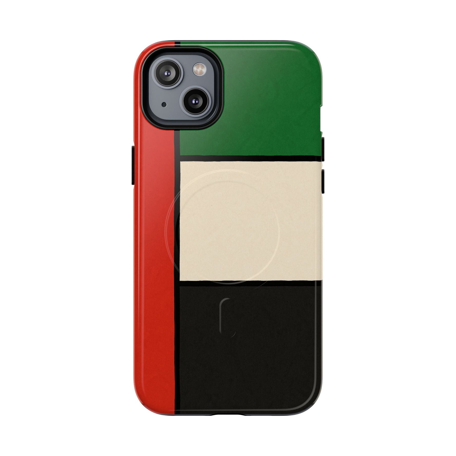 UAE Flag iPhone Case | MagSafe  Shamo's iPhone 14 Plus / Glossy