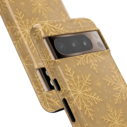 Golden Snowflake Holiday iPhone Case