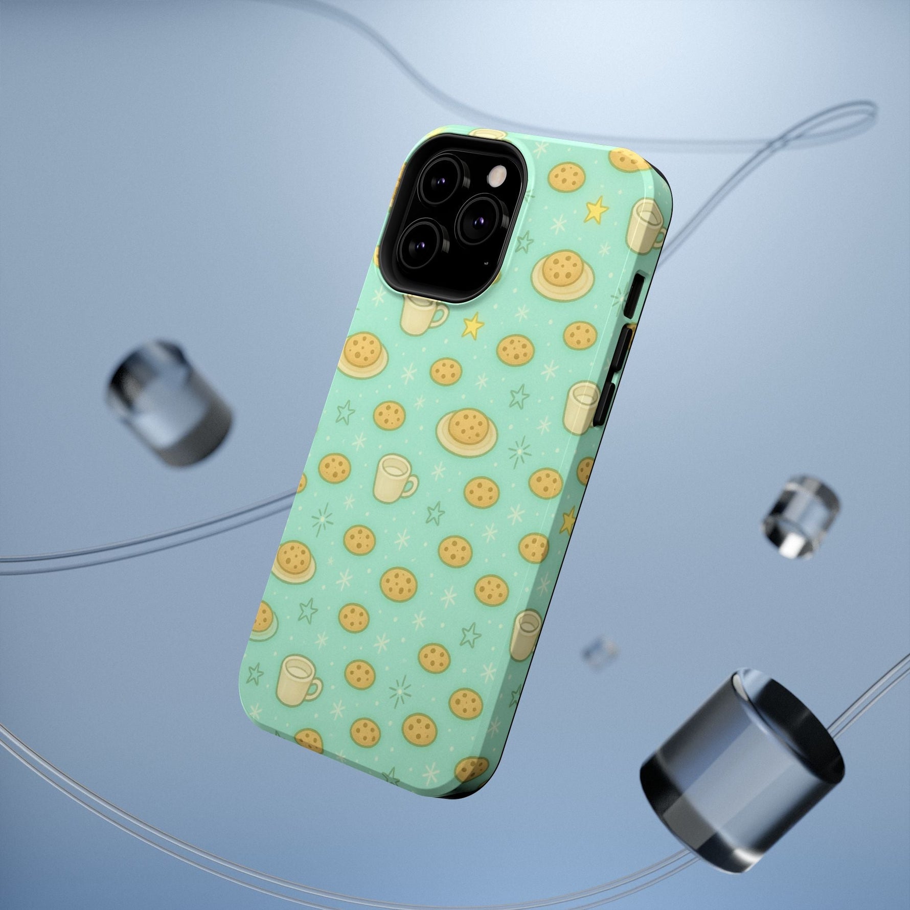 Cookie & Coffee Pattern Tough iPhone Case — Impact-Resistant  Shamo's