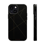 Funda para iPhone con diseño geométrico negro | MagSafe