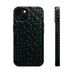Dark Carbon Fiber Texture Magnetic Impact-Resistant iPhone Case | MagSafe compatible - iPhone 13 / Glossy - Shamo's